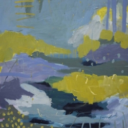 Kate-Gorman-The-stream-2019-Acrylic-on-linen-76x76