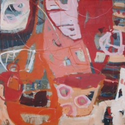 'Isola Dei Pescatori Delights' 2015 acrylic on canvas 50cm x 50cm-min