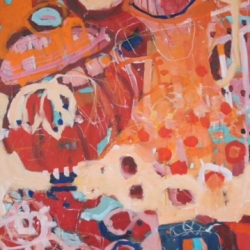 'Searching for that Special One, Warsaw' 2015 acrylic on canvas 76cm x 61 cm-min