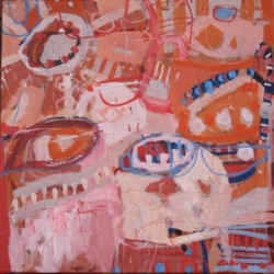 'Treasures from Stresa' 2015 acrylic on canvas 50cm x 50cm-min