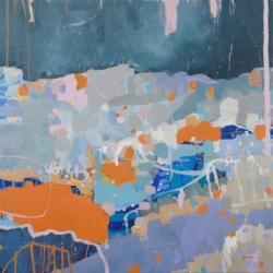 Kate Gorman_Nightfall_2017_Acrylic on Linen_91x91cm
