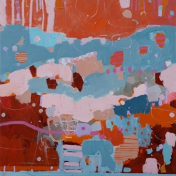 Kate Gorman_Summer Breeze_2017_Acrylic on Linen_81x81cm