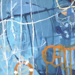 Beneath the Surface 2014 acrylic on linen 76cm x 56cm