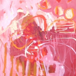 Rockpool 2014 acrylic on linen 66cm x 56cm