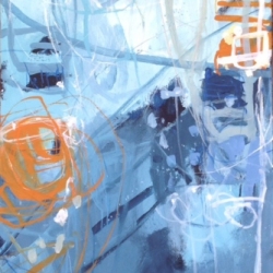 Shaft of Light 2014 acrylic on linen 76cm x 56cm